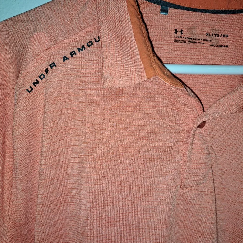 Under Armour Loose Heatgear Short Sleeve Golf Polo Shirt SIZE XL - Picture 6 of 7